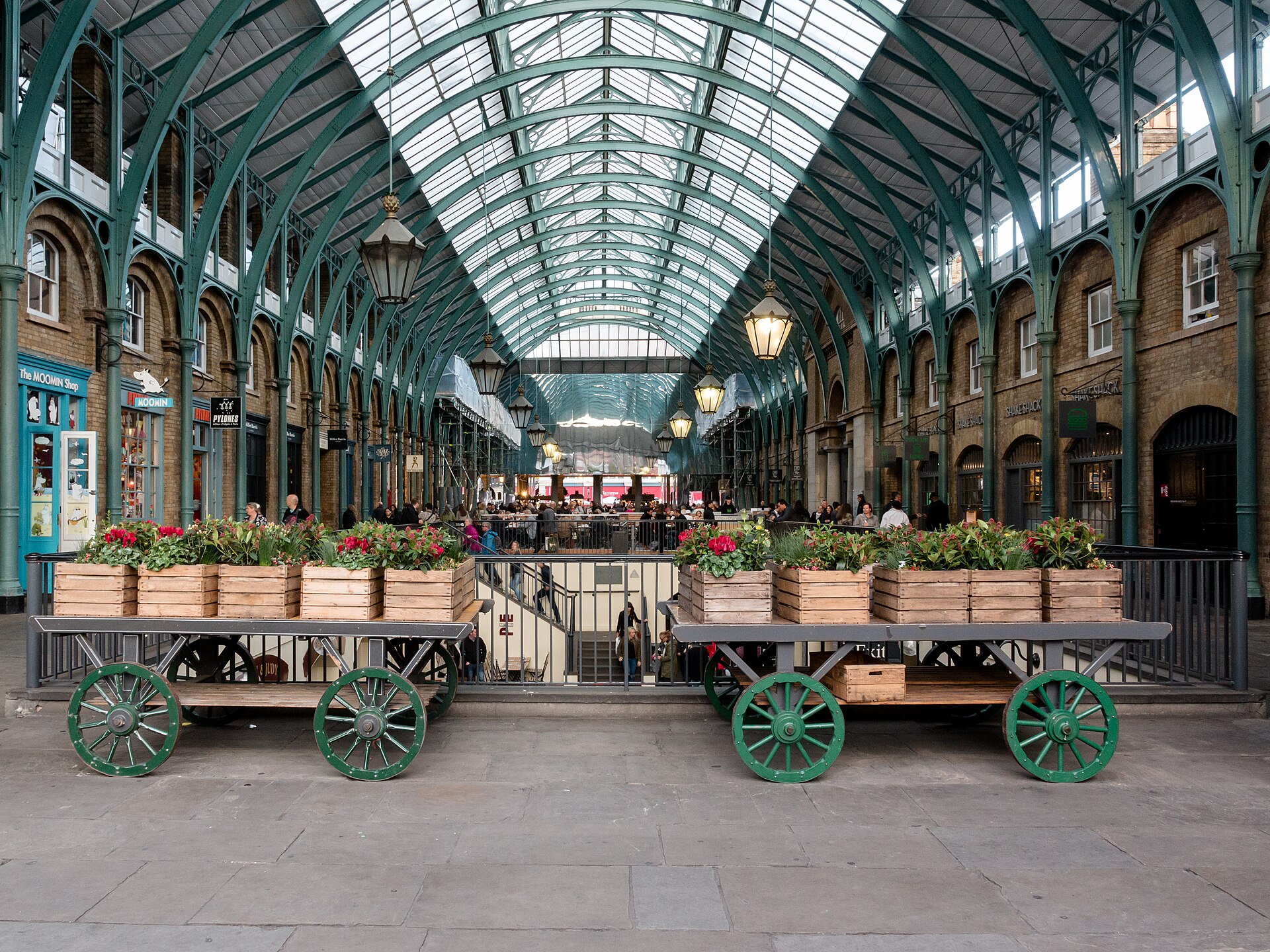 Covent Garden con visitantes