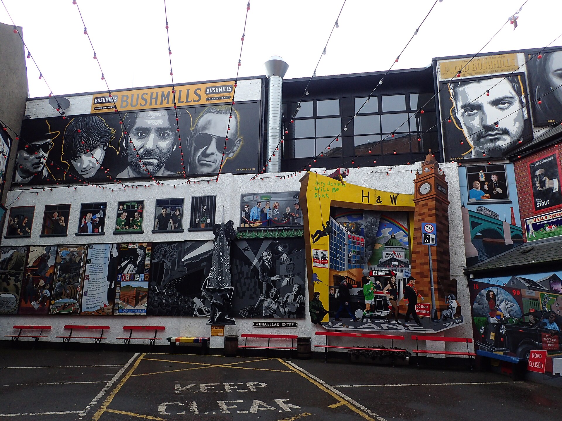 A street in Belfast's Cathedral Quarter