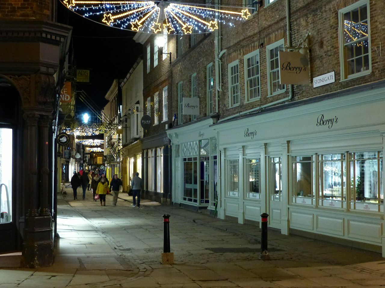Escena histórica del centro de York