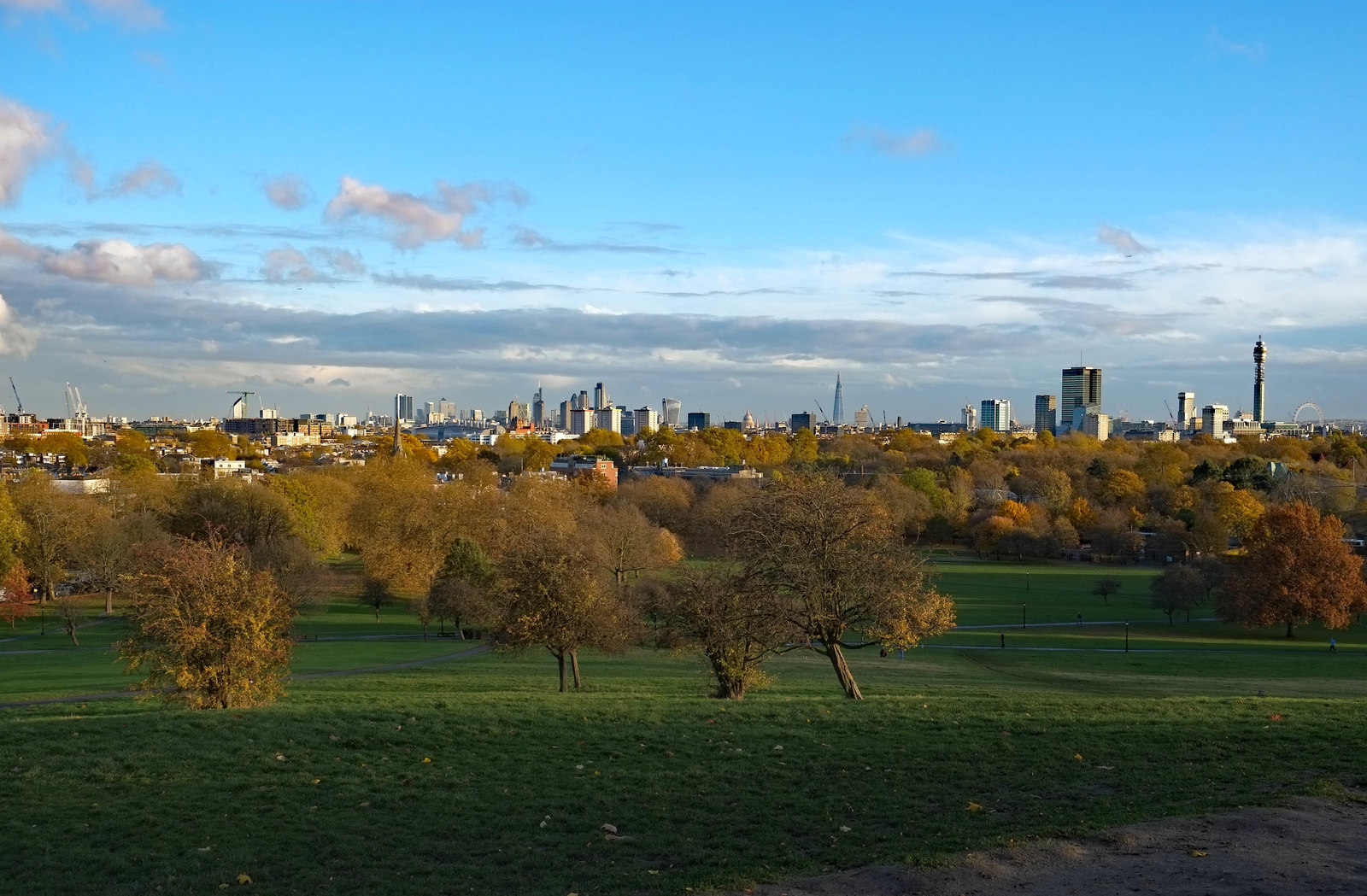 Vista panorámica del skyline de Londres